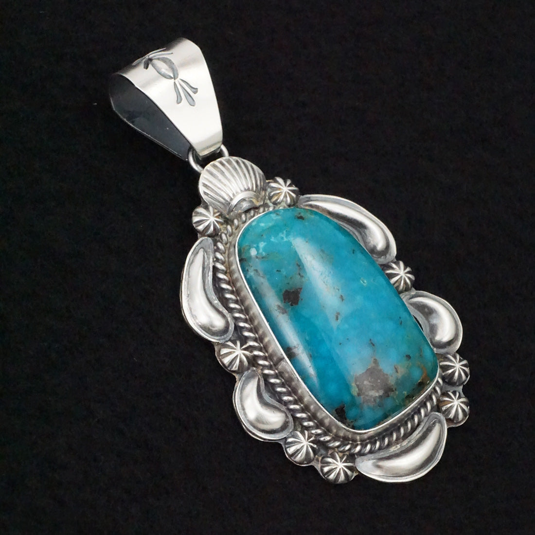 Raymond Delgarito Turquoise & Sterling Silver Pendant