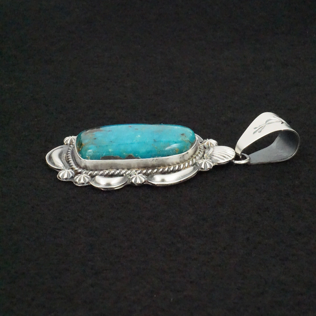 Raymond Delgarito Turquoise & Sterling Silver Pendant