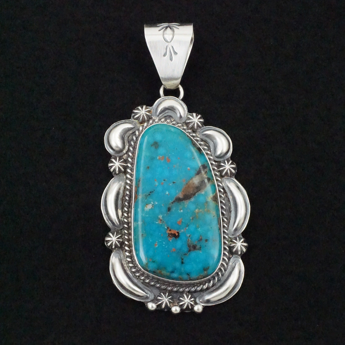 Raymond Delgarito Turquoise & Sterling Silver Pendant