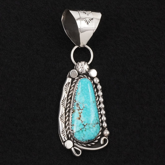 Phil Nez Turquoise & Sterling Silver Pendant