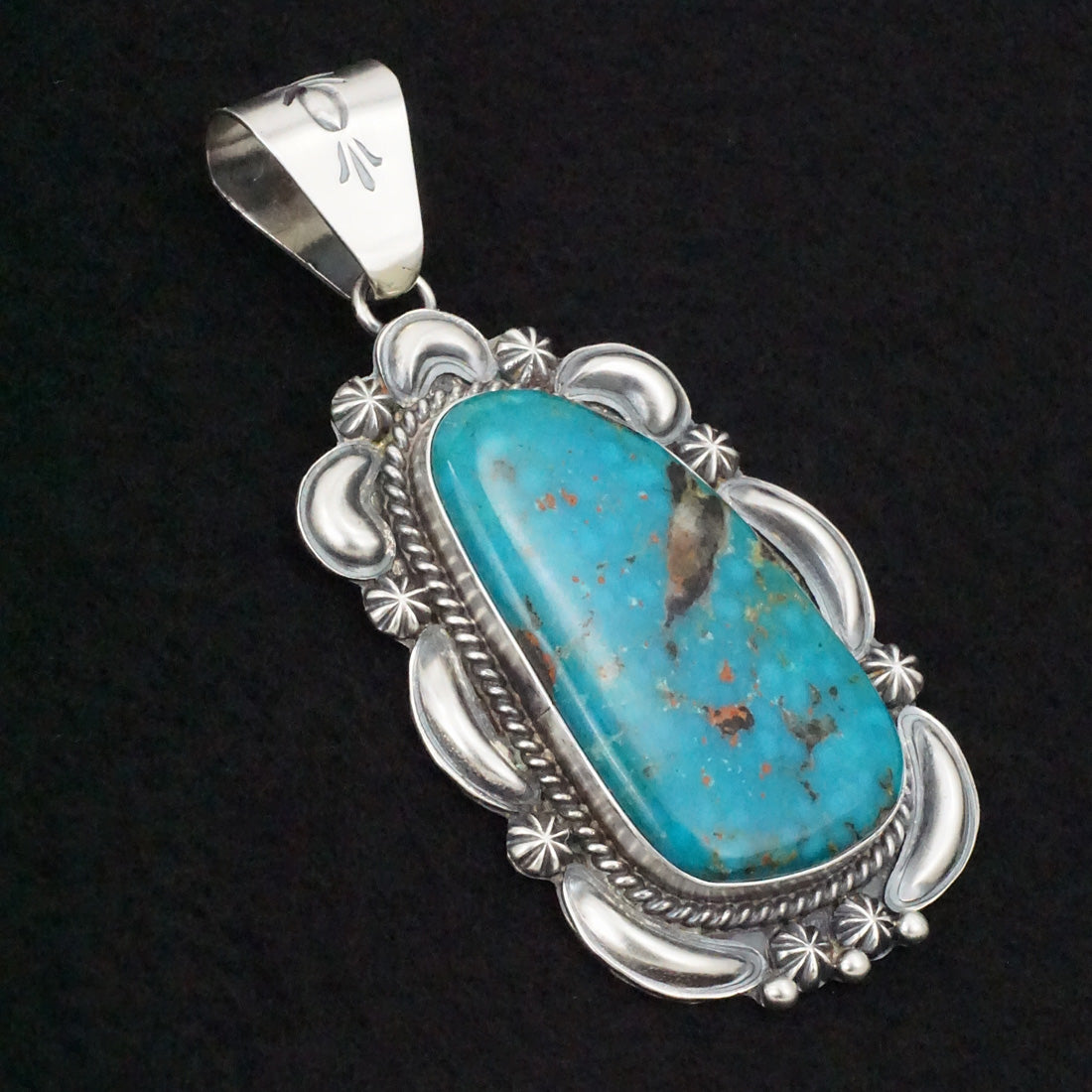 Raymond Delgarito Turquoise & Sterling Silver Pendant