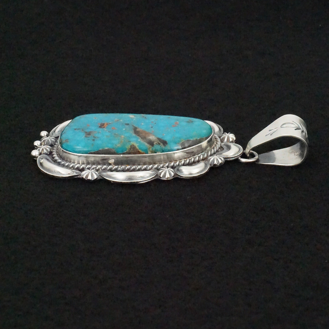 Raymond Delgarito Turquoise & Sterling Silver Pendant