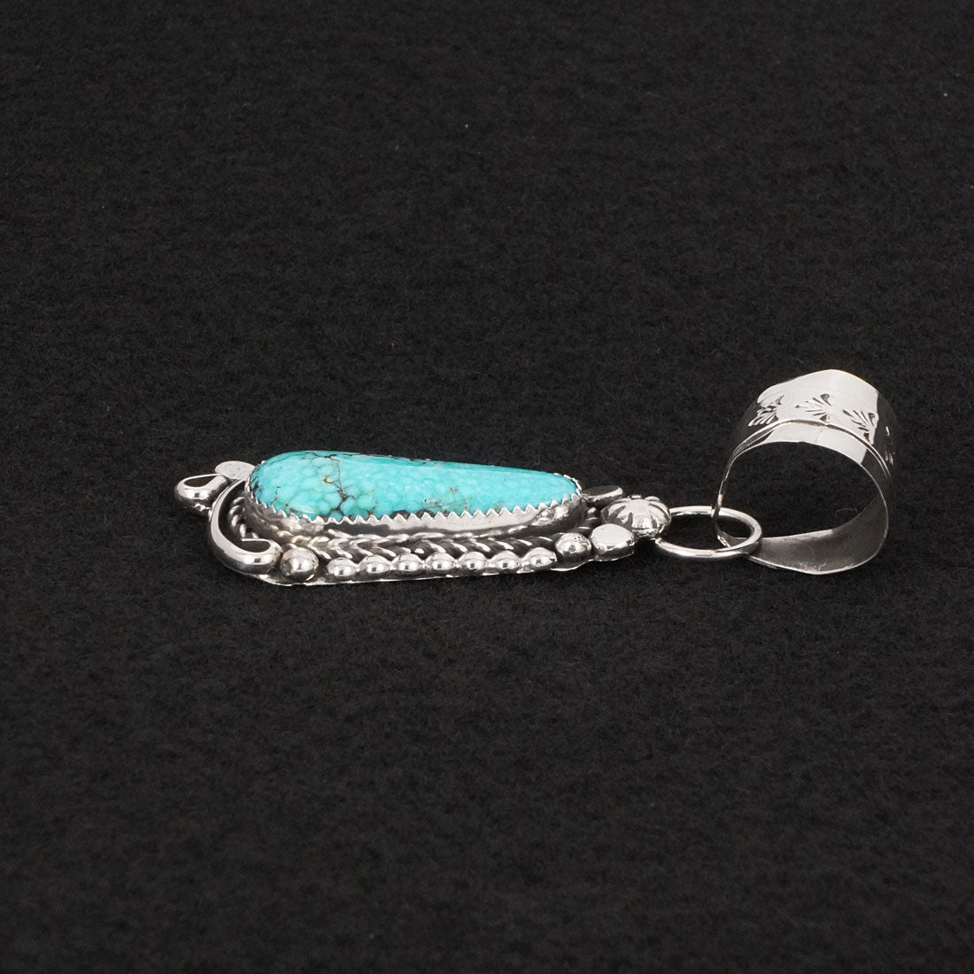 Phil Nez Turquoise & Sterling Silver Pendant