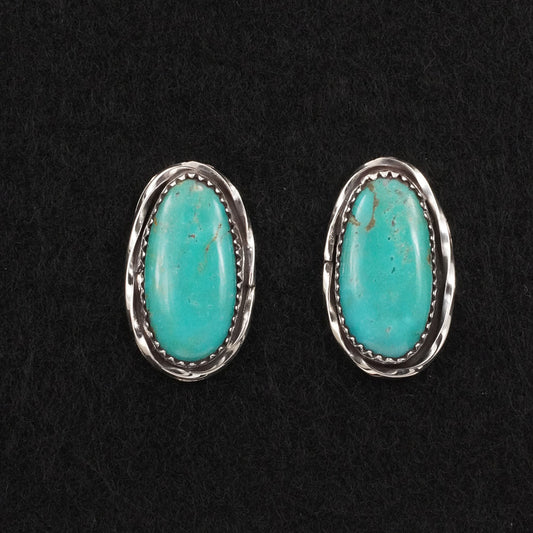 Ernest Hawthorne Turquoise & Sterling Silver Earrings