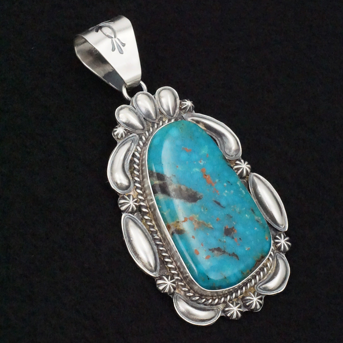 Raymond Delgarito Turquoise & Sterling Silver Pendant