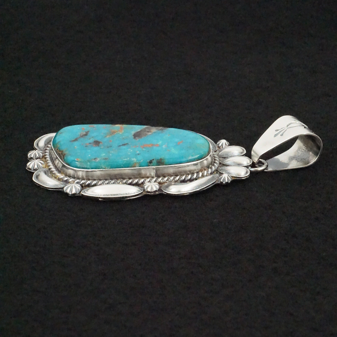 Raymond Delgarito Turquoise & Sterling Silver Pendant