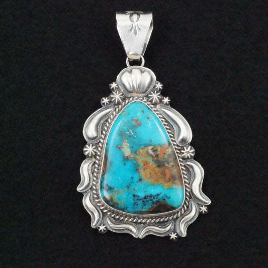 Raymond Delgarito Turquoise & Sterling Silver Pendant