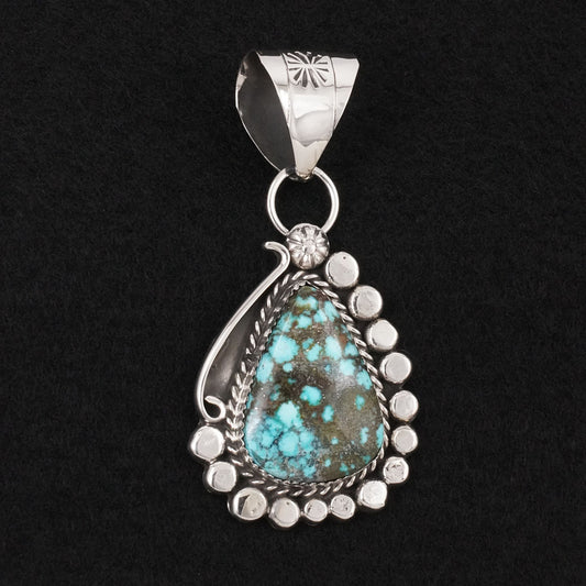 Phil Nez Turquoise & Sterling Silver Pendant