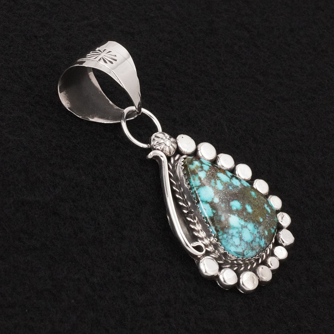 Phil Nez Turquoise & Sterling Silver Pendant