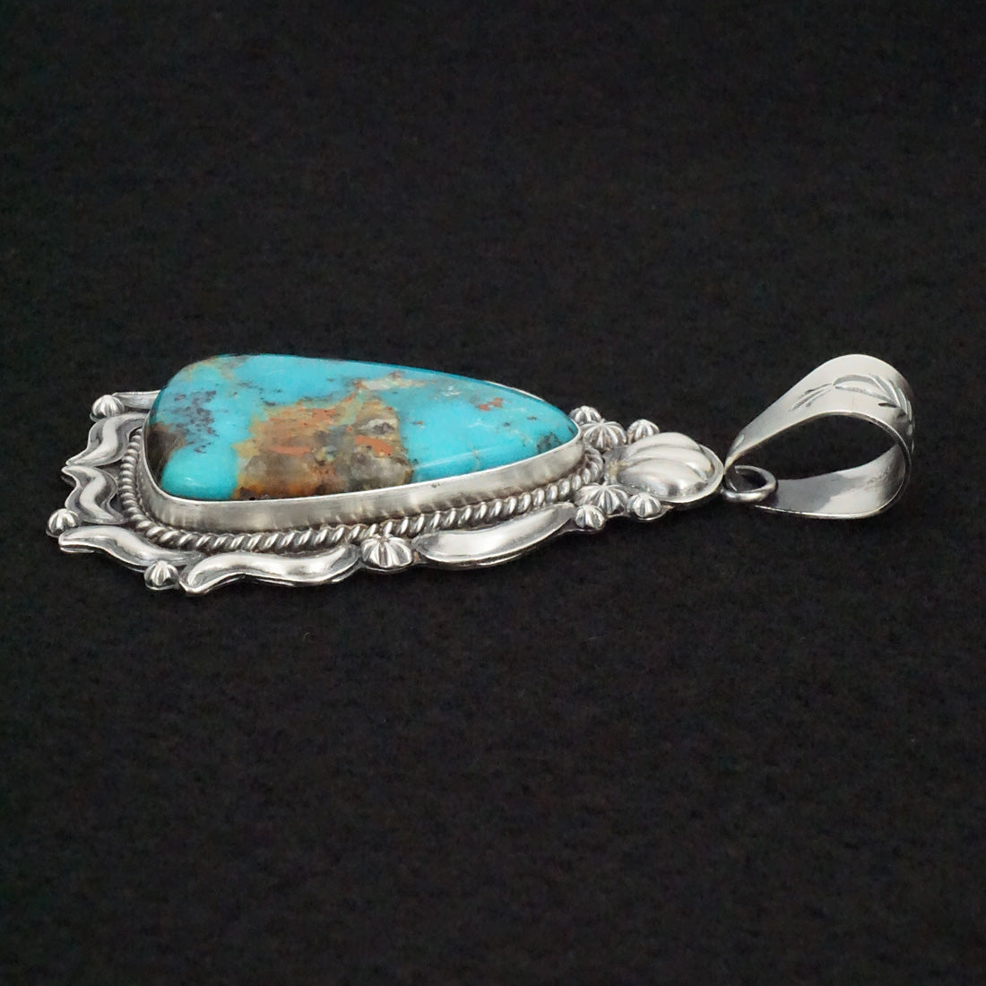 Raymond Delgarito Turquoise & Sterling Silver Pendant