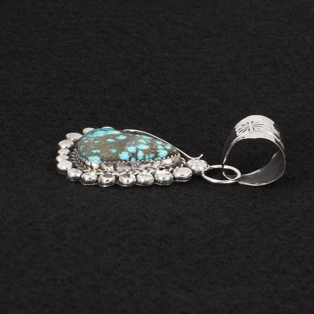 Phil Nez Turquoise & Sterling Silver Pendant