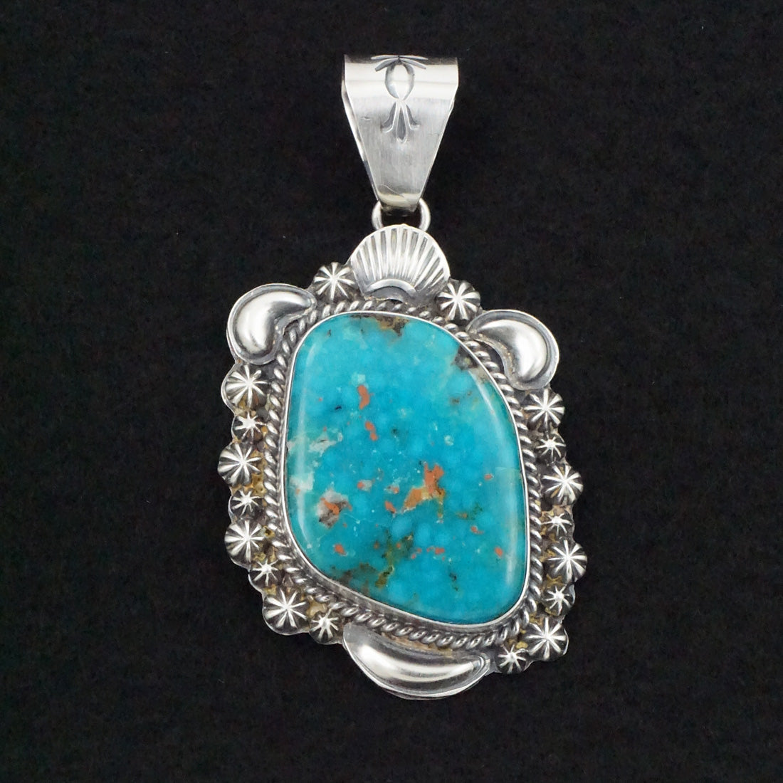 Raymond Delgarito Turquoise & Sterling Silver Pendant