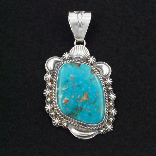 Raymond Delgarito Turquoise & Sterling Silver Pendant