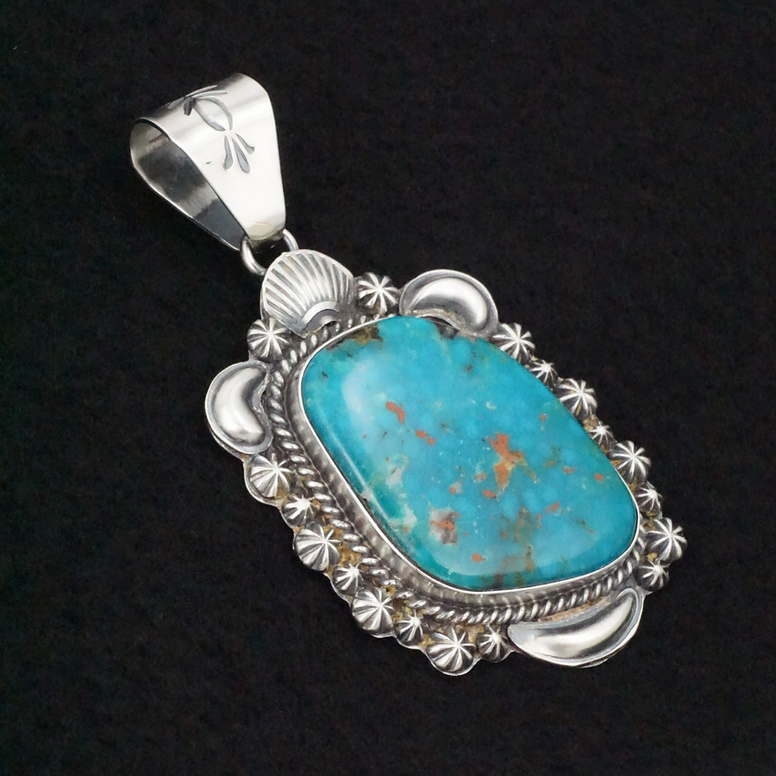 Raymond Delgarito Turquoise & Sterling Silver Pendant