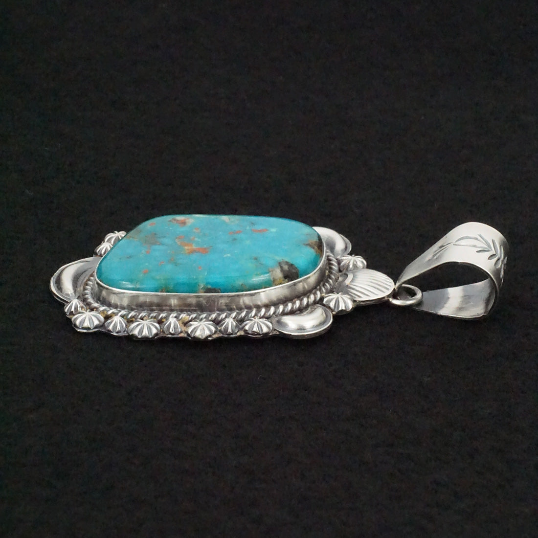 Raymond Delgarito Turquoise & Sterling Silver Pendant