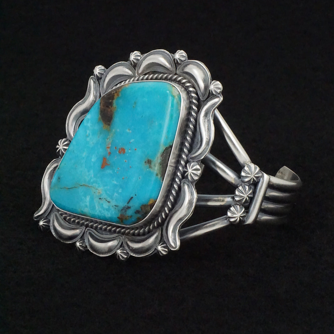 Raymond Delgarito Turquoise & Sterling Silver Bracelet