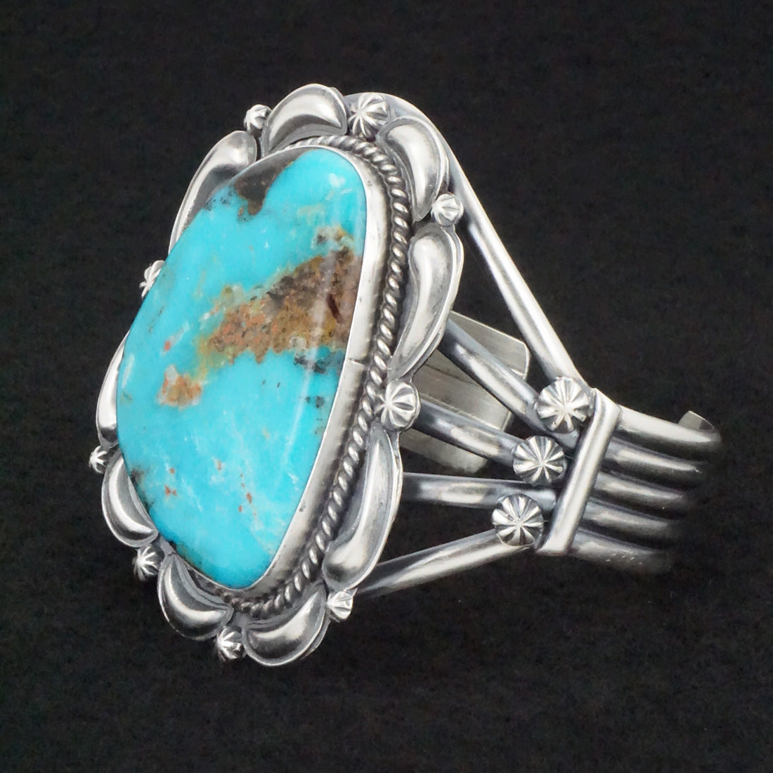 Raymond Delgarito Turquoise & Sterling Silver Bracelet