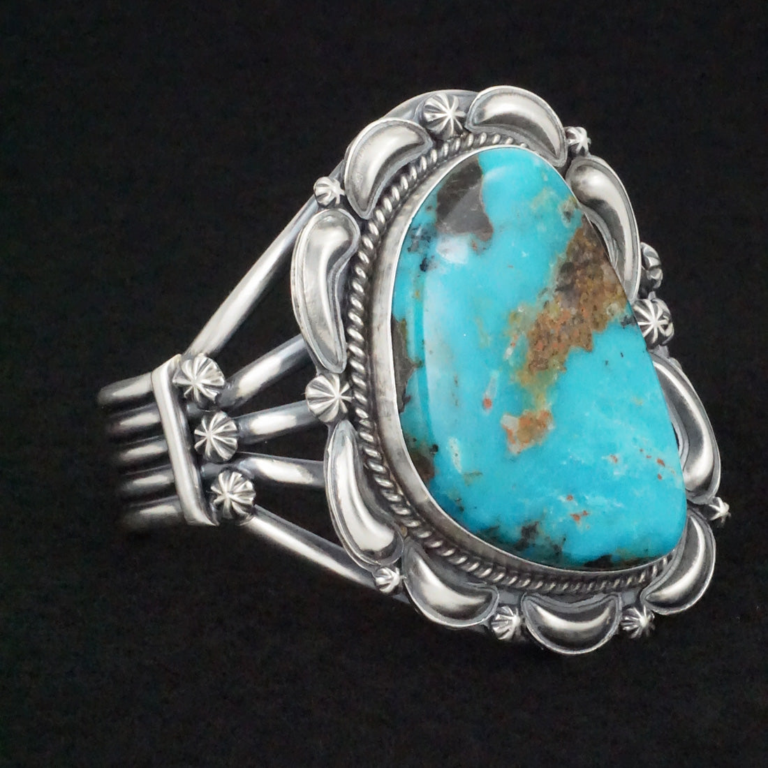 Raymond Delgarito Turquoise & Sterling Silver Bracelet