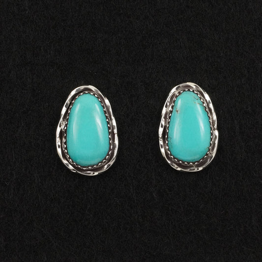 Ernest Hawthorne Turquoise & Sterling Silver Earrings