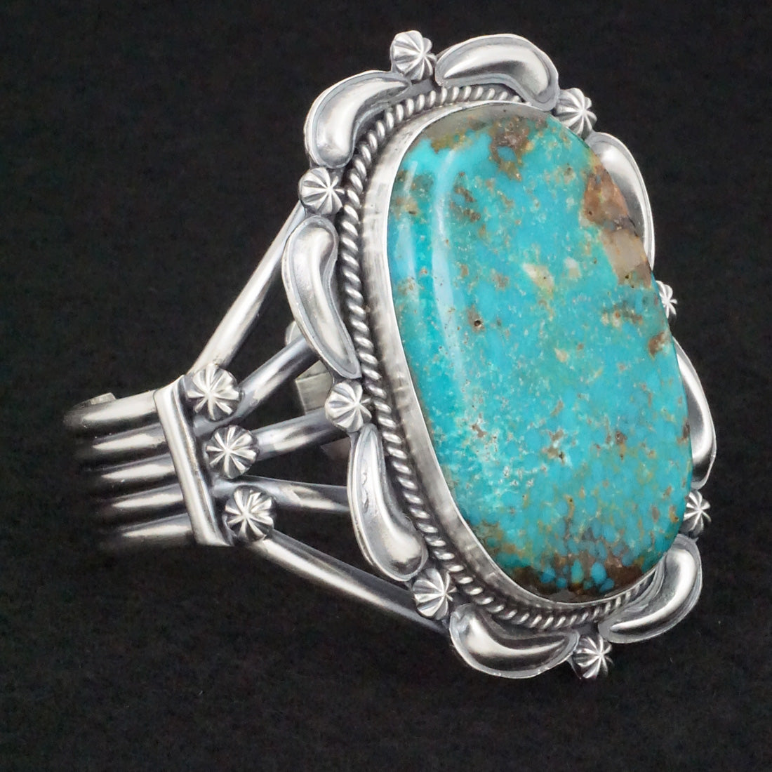 Raymond Delgarito Turquoise & Sterling Silver Bracelet