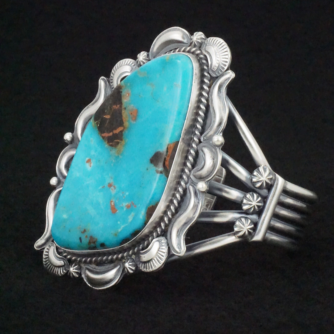 Raymond Delgarito Turquoise & Sterling Silver Bracelet