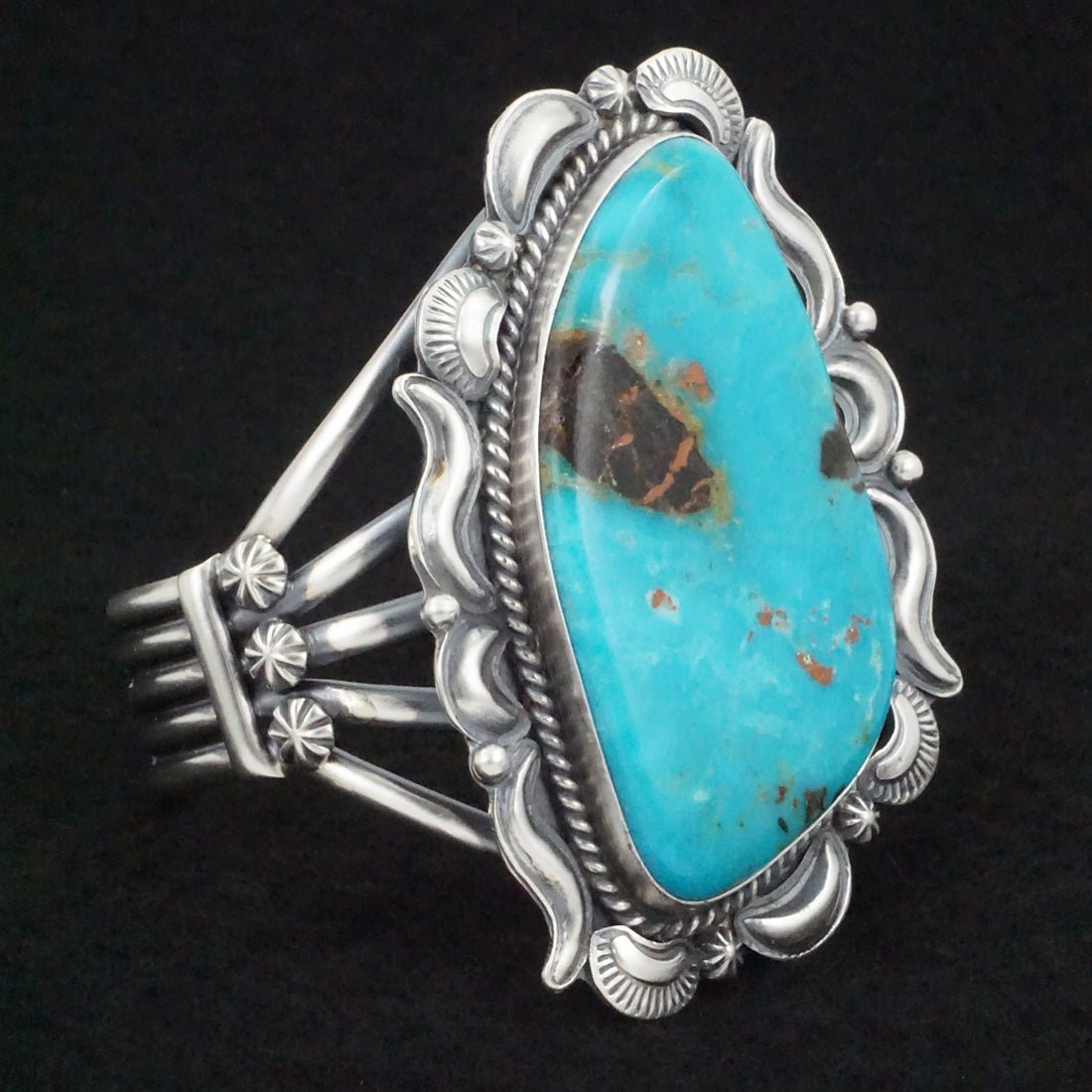 Raymond Delgarito Turquoise & Sterling Silver Bracelet