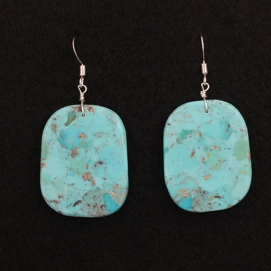Lupe Lovato Turquoise & Sterling Silver Earrings