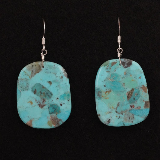 Lupe Lovato Turquoise & Sterling Silver Earrings