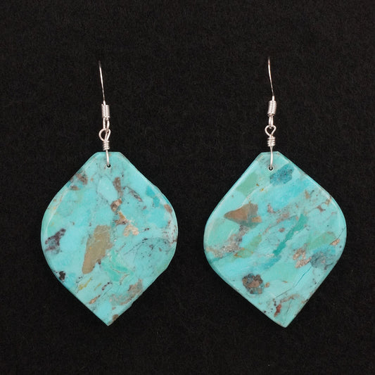 Lupe Lovato Turquoise & Sterling Silver Earrings