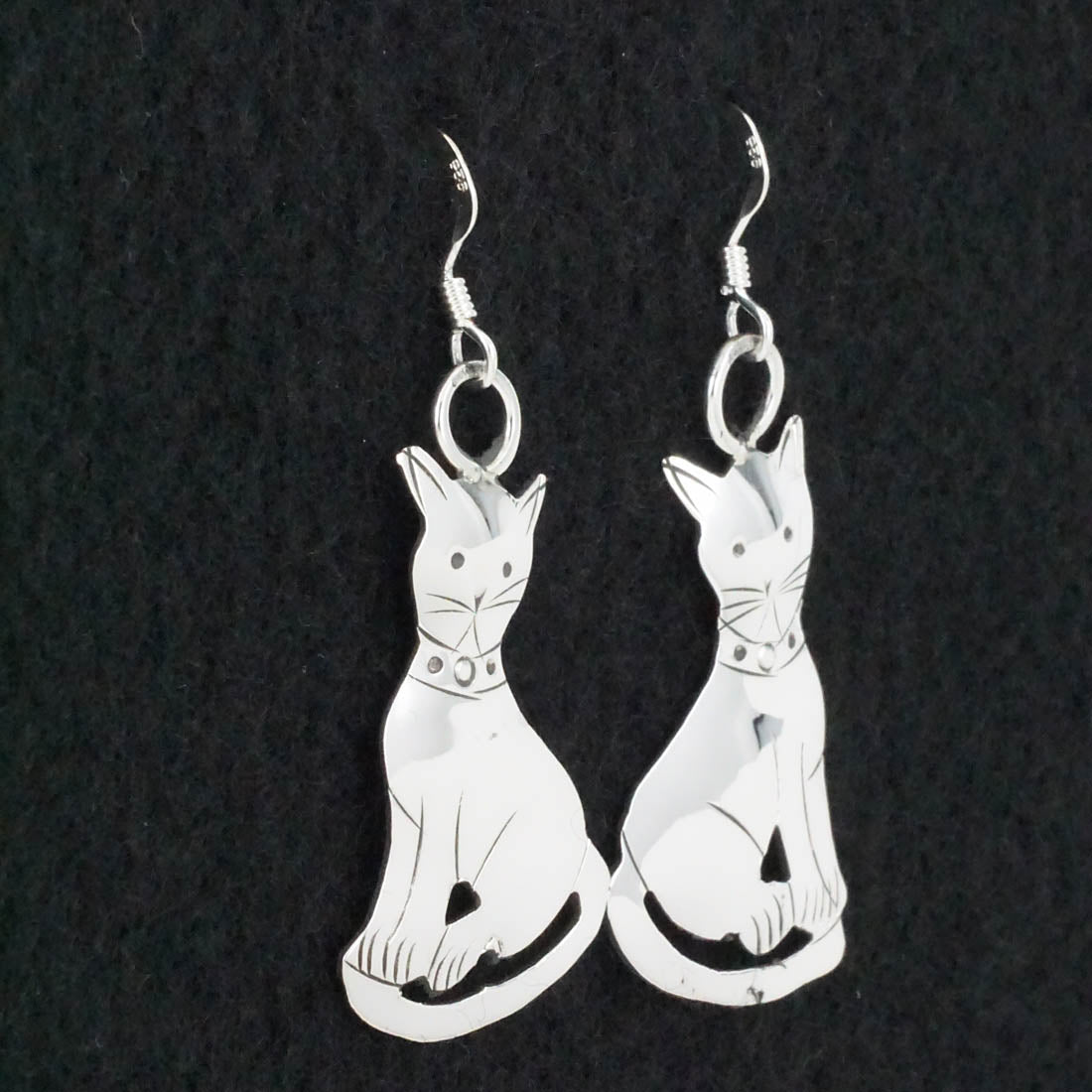 Louise Yazzie Sterling Silver Earrings