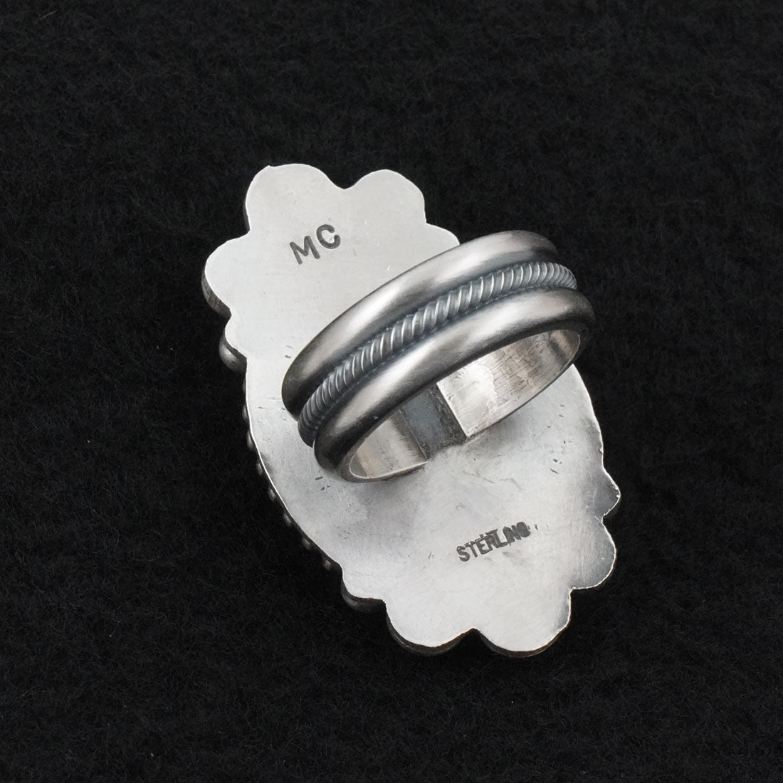 Michael Calladitto Turquoise & Sterling Silver Ring Size 7