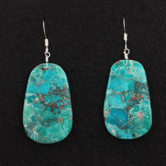 Lupe Lovato Turquoise & Sterling Silver Earrings