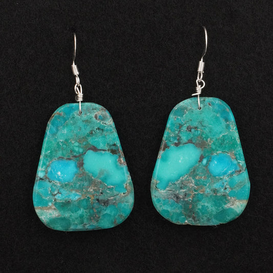 Lupe Lovato Turquoise & Sterling Silver Earrings