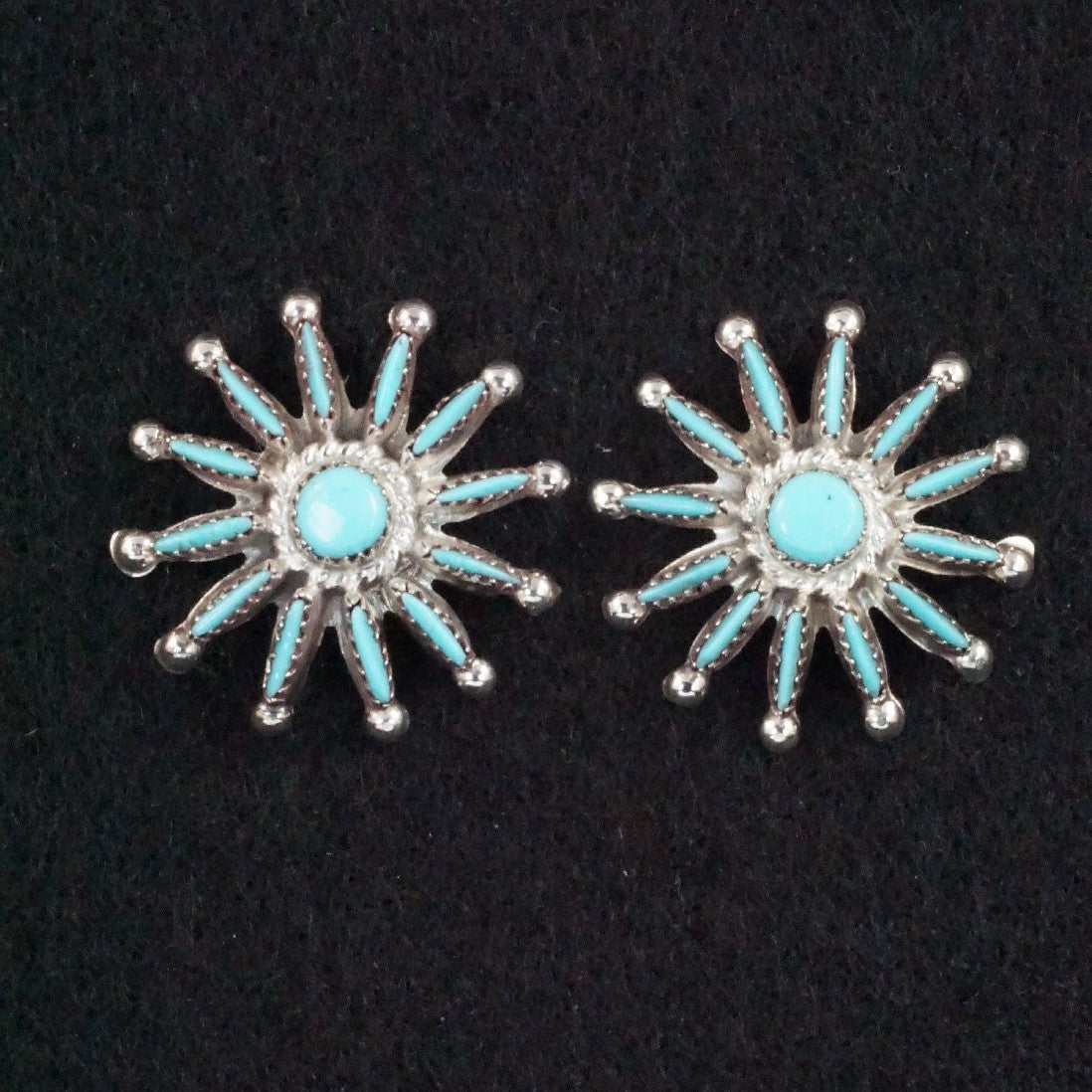 Rena Cachina Turquoise & Sterling Silver Earrings