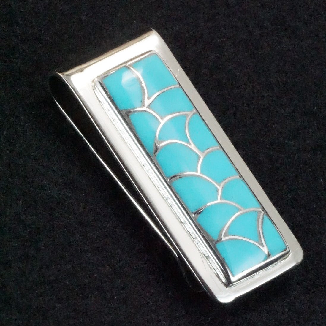 Orena Leekya Turquoise Money Clip