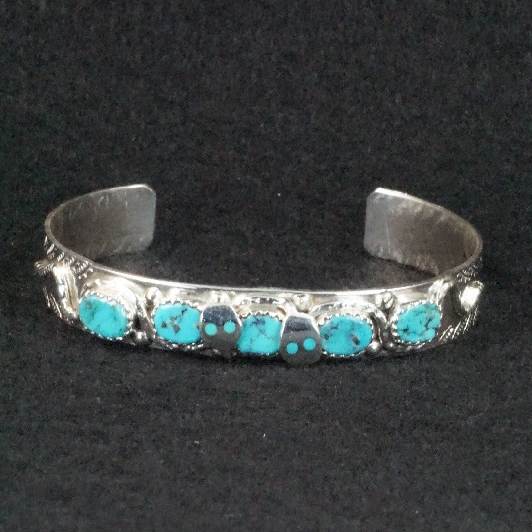 Joy Calavaza Turquoise & Sterling Silver Bracelet