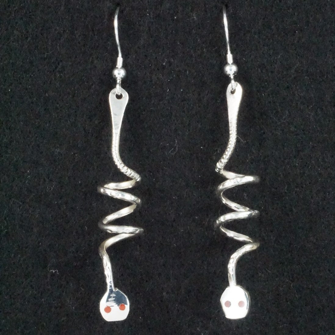 Joy Calavaza Coral & Sterling Silver Earrings