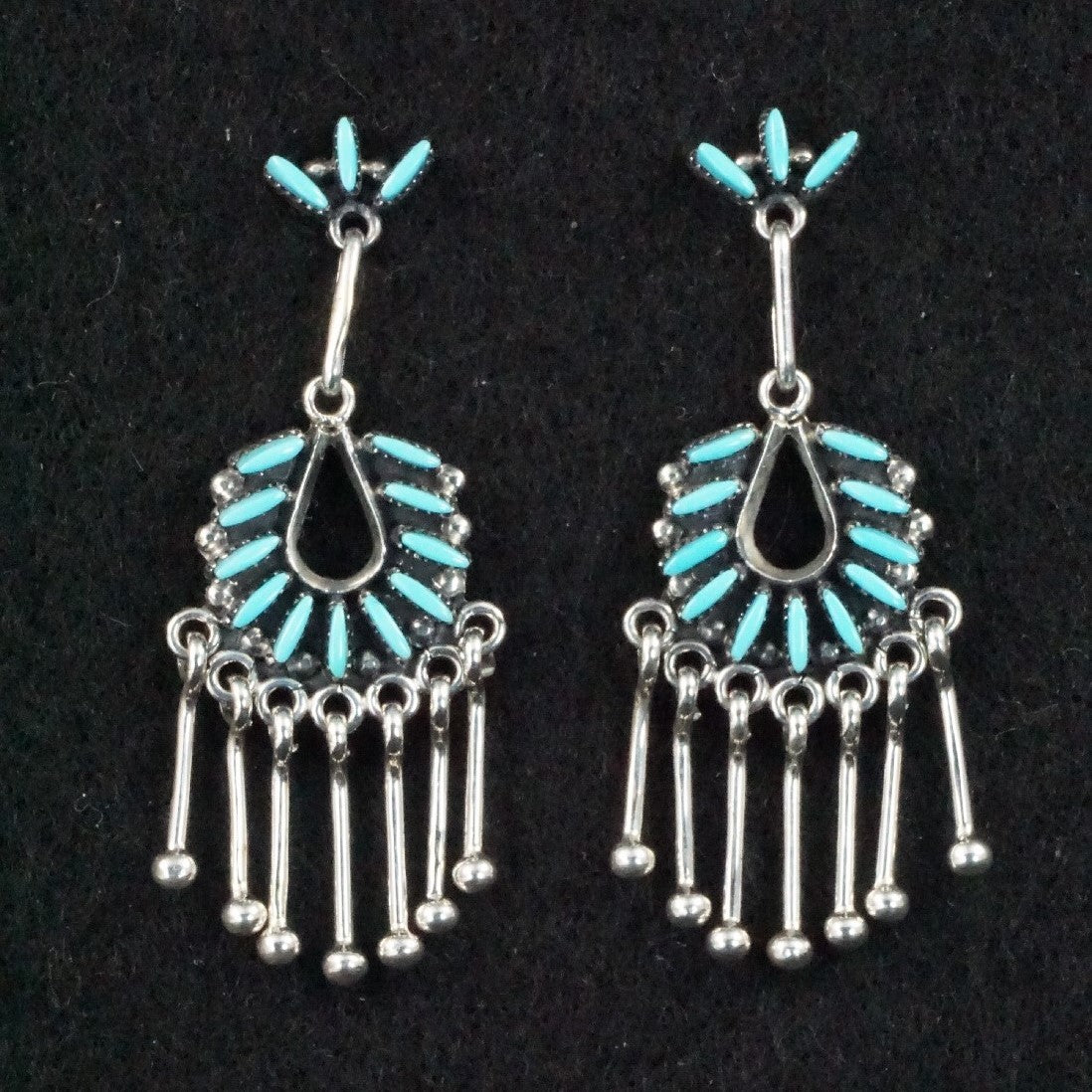 Mildred Ukestine Turquoise & Sterling Silver Earrings