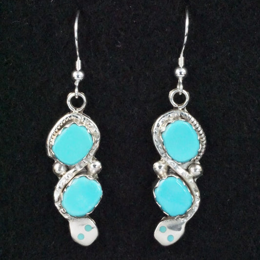 Joy Calavaza Turquoise & Sterling Silver Earrings