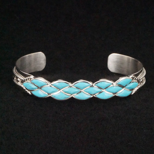 Derrick and Lorella Chavez Turquoise & Sterling Silver Bracelet