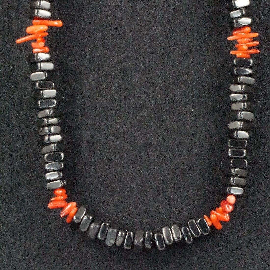 Doreen Jake Agate, Coral & Sterling Silver Necklace