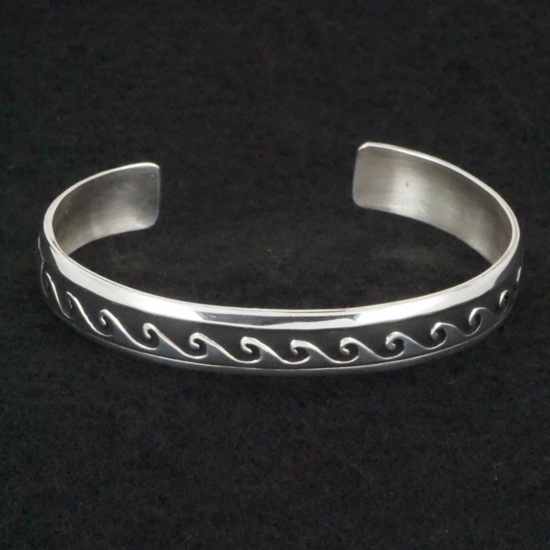 Rosita Singer Sterling Silver Bracelet – Zuni Man