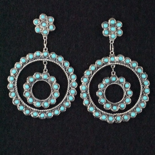 Waylon Johnson Turquoise & Sterling Silver Earrings