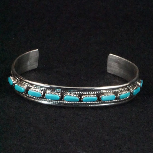 Jean Paisano Turquoise & Sterling Silver Bracelet