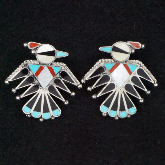 Adrian Wallace Multi Stone & Sterling Silver Earrings