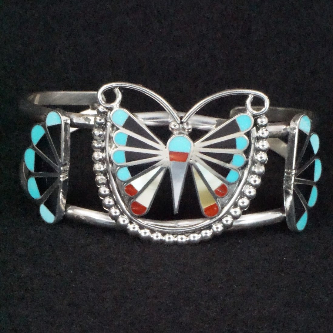 Adrian Wallace Multi Stone & Sterling Silver Bracelet