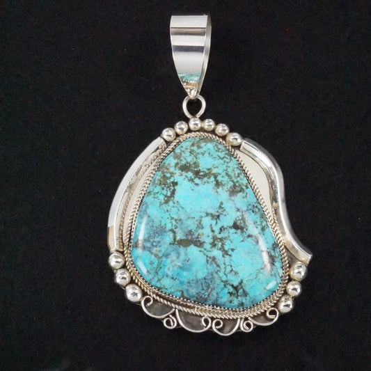 Leslie Nez Turquoise & Sterling Silver Pendant