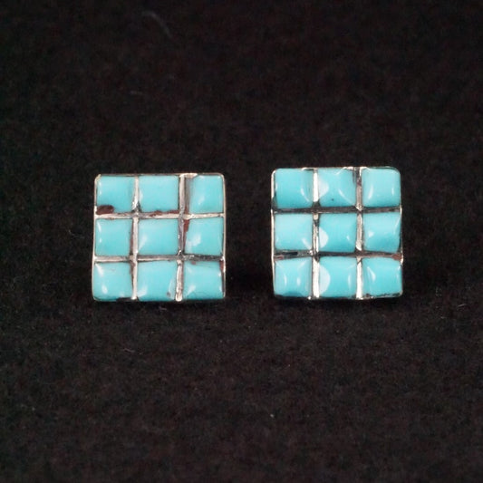 Charles Malani Turquoise & Sterling Silver Earrings