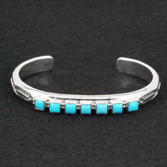 Thomas Yazzie Turquoise & Sterling Silver Bracelet