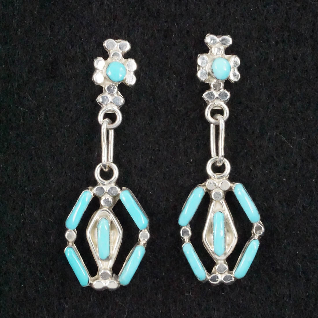 Phyllis Panteah Turquoise & Sterling Silver Earrings